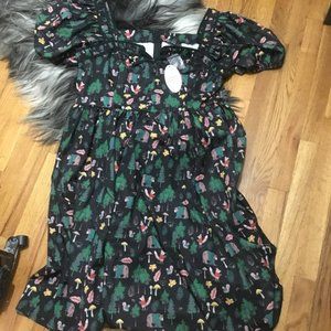 Unique Vintage Forest Animal  Dress  size 2x (18) New $148.00